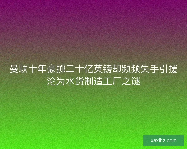 曼联十年豪掷二十亿英镑却频频失手引援沦为水货制造工厂之谜 曼联十年豪掷二十亿英镑却频频失手引援沦为水货制造工厂之谜